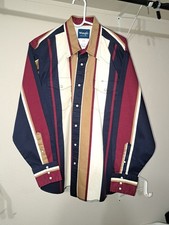 Wrangler Brushpopper Western Vintage Men's Shirt Size XL picture