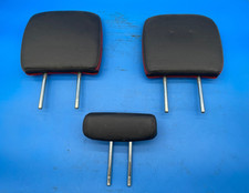 2013-18 Dodge Ram 1500 REBEL CREW BLACK & RED LEATHER Rear HeadRest Set OEM picture