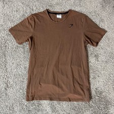 Gymshark Brown Crew Neck T-Shirt Size L picture