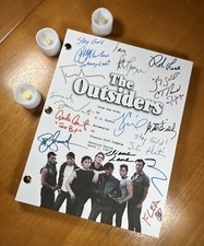 The Outsiders Movie Script Signed- Autograph Reprints- Outsiders Movie- Ponyboy picture