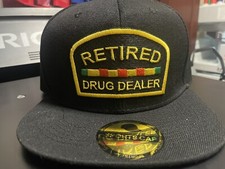 Retired Drug Dealer Hat Flat Bill Snapback - Veteran - Pop Culture Hype JZ Bae picture