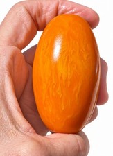 Giant Vintage Egg Yolk Faturan Bakelite Bead – 61.77g Master Tasbih Focal picture