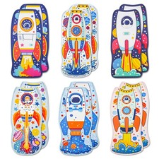12-Pack Rocket Ice Pop Sleeves, Popsicle Holder Bags Reusable Neoprene Freeze... picture