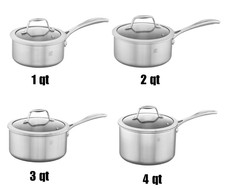 NO IMPORT FEE ZWILLING Spirit 3-Ply Stainless Steel, Sauce Pan - Select Size picture