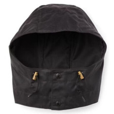 Filson Waxed Tin Cloth Replacement Hood Cinder Grey Black 20232843 Jacket New picture