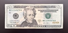 Extremely Rare True 8-Digit Ascending Ladder (12345678) Fancy 2013 $20 Dollar picture