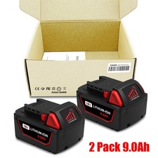 NEW 2 Pack 9.0AH For Milwaukee 18V M18 Lithium XC Hi Capacity Battery 48-11-1890 picture