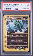 Pokemon 2002 Expedition Tyranitar #29 Reverse Foil PSA 1 picture