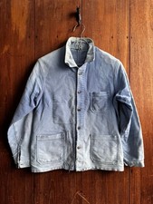 Mens Vintage 1940s French Moleskin Chore Jacket Workwear Rare picture
