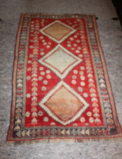 Vintage Tribal  Rug – Handwoven Southwest Middle east – Geometric Diamond Design picture