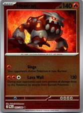 Heatran Pitch Black Pokemon Uncommon Reverse Holo Near Mint 007/084 picture