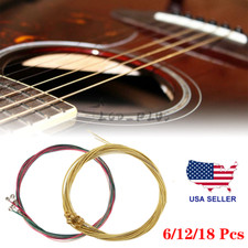 3 Sets of 6 Guitar Strings Replacement Steel String for Electric Acoustic Guitar picture