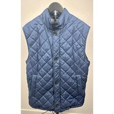 Brooks Brothers 346 Quilted Vest Navy Blue Medium picture