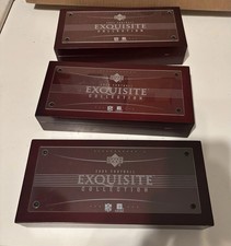 2005 Upper Deck Exquisite Football Empty Cherry Wood Box picture