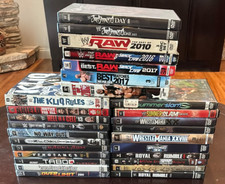 WWE DVD Lot of 28 Wrestlemania Summerslam Raw Smackdown Shield Kliq Royal Rumble picture