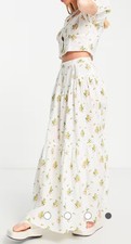 Reclaimed Vintage Limited Edition Tiered Floral Cottagecore Maxi Skirt Size 4 picture
