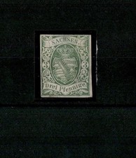 German Old States Sachsen Saxony 1865 MLH stamp (CV $190 EUR165) picture