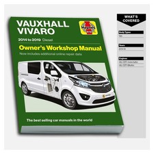 Vauxhall Vivaro (2014 - 2019) Haynes Repair Manual picture
