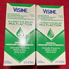 2 x Visine Allergy Eye Relief Multi-Action Sterile Eye Drops 1/2 fl oz (15 mL) picture