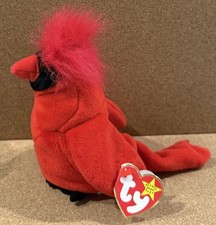 Vintage TY Beanie Baby | MAC the Cardinal | 1998 | ALL FOUR ERRORS | Excellent picture