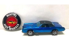 Hot Wheels 1967 Redline CUSTOM ELDORADO Blue with Black Roof + Button Badge 1:64 picture