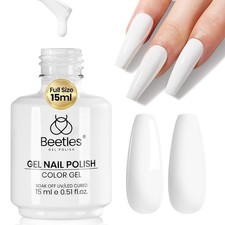 Beetles White Gel Nail Polish, 1pc 15ml White Gel Polish picture