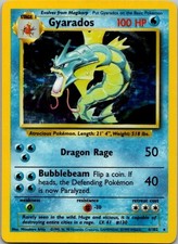 GYARADOS 6/102 HOLO RARE BASE SET UNLIMITED POKEMON LIGHTLY PLAYED WOTC 💎 picture
