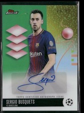 2026 Finest  #BA-SB Sergio Busquets Base Autographs Green Refractor #/99 picture