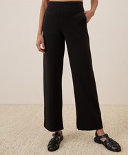 Pact Women’s Black Airplane Wide Leg Pant Small 26