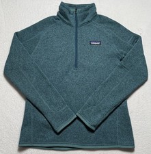Patagonia Better Sweater Women’s Small Teal 1/4 Zip Jacket Outdoor Long Sleeve picture