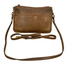 Vintage Coach NYC Companion Bag Putty Glove Tanned Leather Crossbody 80s USA picture