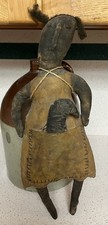 Primitive Handmade Black Doll With Crow In Pocket picture