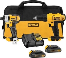 DEWALT DCK240C2 20V MAX Drill Impact Driver Combo Kit 2 Batteries Charger picture