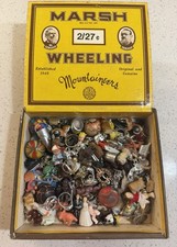 Vtg 120+ Lot Cracker Jack Prize Gumball Machine Toys Trinkets Charms Cigar Box picture