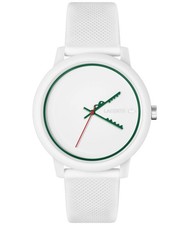 Lacoste L.12.12 2011308 42mm Unisex White Dial Analog Quartz Watch New picture