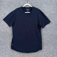 BYLT Tshirt Mens XL Navy Blue Signature Curved Hem Short Sleeve Tee Active picture