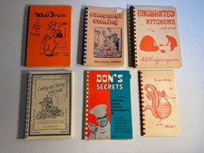 6 Vintage Spiral Cooking Books. Lot Of 6 Vintage Very Good Condition picture