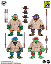 2026 Mondo TMNT Undercover Turtles Soft Vinyl 4-Pack Figures SDCC LE 500 SEALED picture