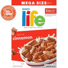 Quaker Life Cinnamon Cereal, Mega Size (32.5 oz) picture
