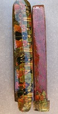 Antique Mid East Islamic Qajar Elites Hand-Made Lacquer Papier Mache Qalamdan picture