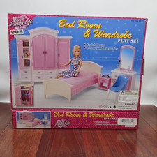 My Fancy Life Bed Room & Wardrobe Doll Furniture Play Set picture