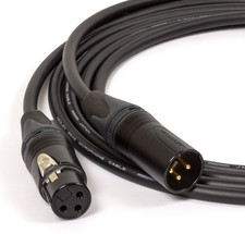 x'FT Mogami 2549 Neutrik Gold XLR-M male to XLR-F Female balance Star Quad Cable picture