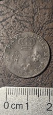 1779 A Louis XVI French Colonial 3 Sols Mauritius Reunion Billon Coin KM 18.1 picture