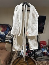 Vintage Brazilian Jiu Jitsu Gi White A2 100% Cotton Traditional ProUSA Used Once picture