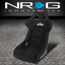 NRG INNOVATIONS FRP-302BK-ULTRA LARGE PRISMA FIXED BACK BUCKET RACING SEAT BLACK picture
