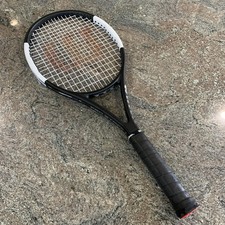 Wilson Pro Staff Team Black & White Tennis Racquet 4 3/8 Grip Size - VGC picture