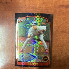 Topps 2003 Bowman Chrome J.D. Drew #76 X-Fractor St. Louis Cardinals picture