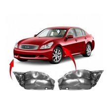 2007-2012 Infiniti G25/G35/G37 Sedan Front Fender Liner Set IN1248116 IN1249116 picture