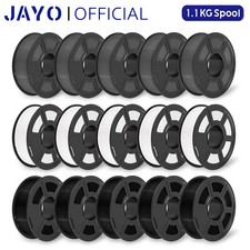 JAYO 5/10x1.1KG PLA Matte SILK ABS PETG 1.75mm Filament 3D Printer Consumables picture