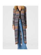 Missoni M Collection Cardigan 42 Multicolor Long Maxi Knit Button Front Italy picture